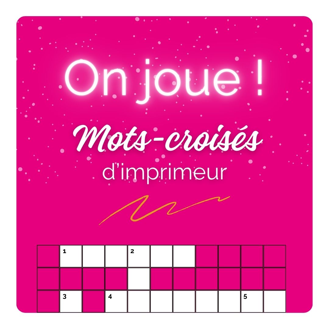 Mots croisés d'imprimeur